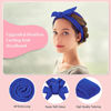 Picture of Flylipu Heatless Curling Rod Headband, Upgraded 60" Extra Long Heatless Curls Soft Hair Curlers to Sleep In, Hair Rollers for No Heat Curls - Deep Blue
