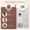 Picture of FORENEE Hair Ties No Damage - 10PCS Ponytail Holders - Elastic Hair Ties for Thick Hair - Braided Hair Bands for Women Girls's Hair - Wood Grain