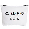 Picture of IHopes+ Funny gift Friend makeup bag, Best friend Cosmetic Bag, Friends Theme Natural Reusable Eco-Friendly Makeup Bag Gifts, for Women Men Best Friends Birthday Christmas Gift