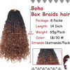Picture of Beverlee Boho Box Braids 8 Packs Goddess Box Braids 14 Inch Bohemian Box Braids Crochet Hair Crochet Box Braids with Curly Ends Pre-looped Synthetic Crochet Hair for Black Womem