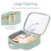 Picture of PACKISM TSA Approved Toiletry Bag, 2 Pack Clear Makeup Bags with Handle Large Opening, Clear Toiletry Bags Fit Carry-on Travel Essential, Clear Travel Bags for Toiletries, Laurel Green