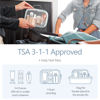 Picture of PACKISM TSA Approved Toiletry Bag, 2 Pack Clear Makeup Bags with Handle Large Opening, Clear Toiletry Bags Fit Carry-on Travel Essential, Clear Travel Bags for Toiletries, Laurel Green