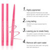 Picture of ONarisae eyeliner pencil retractable eyeliner creamy pigmented smudge proof eye liner pen White