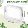Picture of Weewooday 12 Pieces Clear Cosmetics Bag PVC Zippered Clear Toiletry Carry Pouch Cosmetic Makeup Bag Waterproof Makeup Bag Vinyl Plastic Organizer Case for Vacation Bathroom(Medium,Grey)