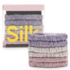 Picture of 6Pcs Silk Hair Ties Small 22 Momme 100% Pure Mulberry Silk Scrunchies for Women Girls Thin Skinny Hair Sleep Scrunchies No Damage(Color 08)