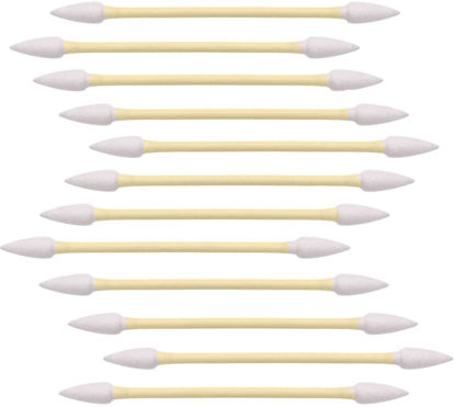 Picture of 1200pcs Precision Tip Cotton Swabs for Makeup, Bamboo Sticks and Double Pointed