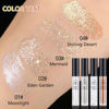 Picture of 4Pcs Liquid Glitter Eyeshadow Eyeliner Kit Set for Korean Makeup, Sparkling Shimmer Metallic Eye Glitter Sequins for Under Eye Tear-Drop Make Up, Quick-Dry Loose Glitter Glue for Crystal Mermaid Looks