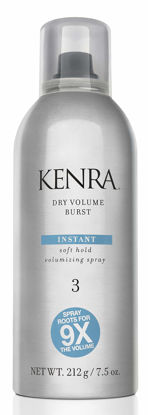 Picture of Kenra Dry Volume Burst 3 | Instant Volume Hairspray | Soft Hold Volumizing Spray | Dry Application | All Hair Types | 7.5 oz