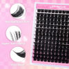 Picture of FADLASH DIY Lash Extension Kit Individual Lashes Cluster D Curl Eyelash Extension Kit D Curl Lash Clusters Lash Applicator Tool for Self Application at Home(KIT 200D-D-12-18mm)