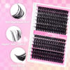 Picture of FADLASH DIY Lash Extension Kit Individual Lashes Cluster D Curl Eyelash Extension Kit D Curl Lash Clusters Lash Applicator Tool for Self Application at Home(KIT 80D+100D-D-12-18mm)