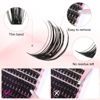 Picture of FADLASH Lash Extension DIY Kit Volume Fluffy Lash Clusters D Curl Cluster Lashes with Lash Bond and Seal Lash Tweezers for DIY Eyelash Extension at Home for Self Use（Kit 60D+80D-0.07D-12-18MIX）