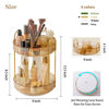 Picture of Aveniee 360 Rotating Makeup Organizer for Vanity, Upagraded Perfume Skincare Bathroom Counter Organizers with Brush Divider, Two Tier Spinning Lipstick Cosmetic Makeup Lotion Storage Organizer(Gold)