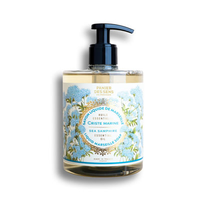 Picture of Panier des Sens - Liquid Hand Soap - Sea Samphire Hand Wash - French Marseille Moisturizing Hand Soap with Coconut Oil - Refillable Kitchen & Bathroom Hand Soap - 97% Natural Ingredients -16.9 Fl.oz