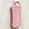 Picture of 2 PC Silicone Exfoliating Body Scrubber, 2 in 1 Silicone Body Shampoo Brush, Soft Silicone Loofah for Sensitive Skin, Shower Silicone Hair Scalp Massager, Easy to Clean, Lather Well (Pink&Blue)