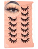 Picture of False Eyelashes Manga Lashes Anime Wispy Lashes Cat Eye Lashes Natural Spiky Eyelashes Thick Manga Lashes Japanese Cosplay Fake Eyelashes by Winifred