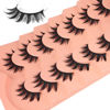 Picture of False Eyelashes Manga Lashes Anime Wispy Lashes Cat Eye Lashes Natural Spiky Eyelashes Thick Manga Lashes Japanese Cosplay Fake Eyelashes by Winifred