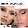 Picture of evpct 2Pcs Black Silver Gel Eyeliner Pencil Eye Black Face Paint Stick Makeup Set Waterproof Matte Cream Crayon Eyeliner Pencil Set Cat Eye Liners Eyeshadow delineador de ojos contra el agua