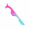 Picture of EIAKE False Eyelashes Applicator Tool Eyelash Extension Tweezers Remover Clip Tweezers Nipper (Pink to Blue)