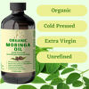 Picture of Pomberries Premium Organic Cold-Pressed Moringa Oil, Unrefined & Nutrient-Rich for Skin, Hair & Body, Anti-Aging, Lightweight Face Oil, Natural Moisturizer 4 fl oz in Amber Glass Bottle
