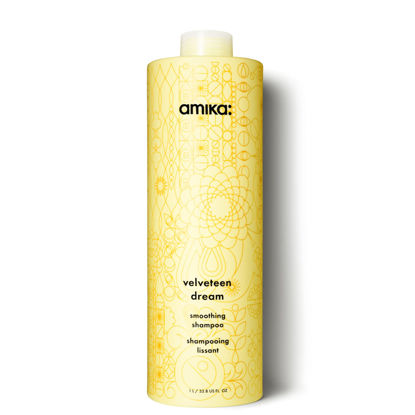 Picture of amika velveteen Dream Smoothing Shampoo, 33.8 Fl Oz , 1 Count (Pack of 1)