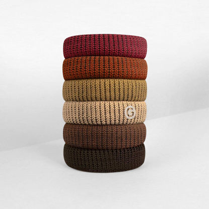 Picture of Gimme Beauty - Thick Fit Hair Bands - Rustic - Damage Free Hair Ties - Made with Seamless Microfiber Elastics - Thick + Curly Hair Accessories - No Snagging, Dents, or Breakage (6 Count)