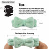 Picture of Casoty 6 Pieces Bow Hair Band Spa Headband for Women Soft Coral Fleece Headband for Washing Face Terry Cloth Headband Makeup Headband Yoga Sport Headband