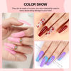Picture of COSCELIA 57pcs Gel Nail Polish Kit with U V light Starter Kit 40 Colors Gel Polish Set 5pcs Top and Base Coat Glossy Matte Glitter Effect Beautiful Nail Stickers Gel Manicure Kit DIY Gifts for Women