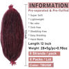 Picture of 8 Packs Springy Afro Twist Hair 12 Inch Pre-Separated Spring Twist Crochet Braids Hair For Soft Faux Locs Synthetic Marley Twist Braiding Hair Extension For Women (8 Strands/Pack,TBUG#)