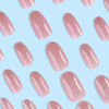 Picture of Glossy Pink Press on Nails Almond Medium Fake Nails with Glitter Designs, LPOODDNU Gradient Pink Glue on Nails Full Cover False Nails Exquisite Acrylic Stick on Nails, 24Pcs
