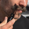 Picture of ZEUS Folding Mustache Comb, Handmade Saw-Cut Best Moustache Pocket Comb (Black, One Pack)