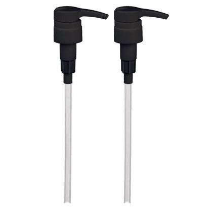 Picture of Universal Shampoo/Conditioner Dispenser Pump for Bottles, Leak Proof, Pump Top Fits 1 L/33.8 oz Bottles, 28/410 Neck Size, Black (Pack of 2)