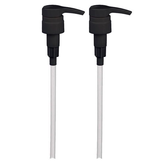 Picture of Universal Shampoo/Conditioner Dispenser Pump for Bottles, Leak Proof, Pump Top Fits 1 L/33.8 oz Bottles, 28/410 Neck Size, Black (Pack of 2)