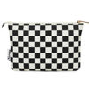 Picture of Narwey Small Makeup Bag for Purse Travel Makeup Pouch Cosmetic Bag Zipper Pouch Bags for Women (Black Checkerboard)