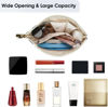 Picture of Narwey Small Makeup Bag for Purse Travel Makeup Pouch Cosmetic Bag Zipper Pouch Bags for Women (Black Checkerboard)