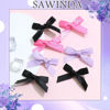 Picture of SAWINDA 30PCS Mini Hair Bows Set Small Alligator Bowknot Hair Ribbon Hair Barrettes for Teens Cute Black Bow Clips for Thick Thin Hair Hair Accessories for Women Girls