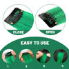 Picture of TOFAFA 22 inch Colored Hair Extensions, Multi-colors Party Highlights Clip in Synthetic Hair Extensions, Color Party Highlights Hairpieces for Girls Women Kids Favor Gift(10 PCS Dark Green)