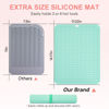 Picture of Suafrnut Oversize Silicone Heat Resistant Mat, Portable Travel Mat Cover for Curling Irons, Flat Irons, Hair Straightener and Hot Hair Styling Tools(14.2" x 11")