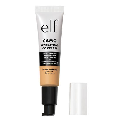 Picture of e.l.f. Hydrating Camo CC Cream, SPF 30, Color Correcting Full Coverage Foundation For A Dewy Finish, Vegan & Cruelty-Free, Medium 330 W