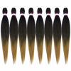 Picture of Pre Stretched Braiding Hair Extension 8 Packs 28 Inch Long Professional Pre-stretched Hair for Braiding Twist Braids Itch Free Hot Water Setting Yaki Straight Synthetic Hair for Women (#1B/27)
