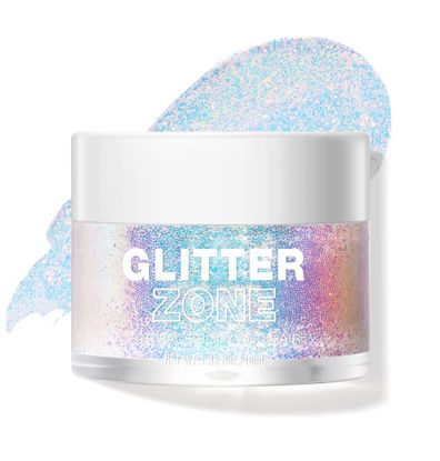 Picture of LANGMANNI Holographic Body Glitter Gel for Body, Face, Hair and Lip.Color Changing Glitter Gel Under Light. Vegan & Cruelty Free-1.35 oz (1# Golden Ocean)