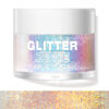 Picture of LANGMANNI Holographic Body Glitter Gel for Body, Face, Hair and Lip.Color Changing Glitter Gel Under Light. Vegan & Cruelty Free-1.35 oz (1# Golden Ocean)