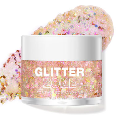 Picture of LANGMANNI Holographic Body Glitter Gel for Body, Face, Hair and Lip.Color Changing Glitter Gel Under Light. Vegan & Cruelty Free-1.35 oz (6# Dreamy Galaxy)