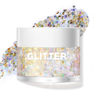 Picture of LANGMANNI Holographic Body Glitter Gel for Body, Face, Hair and Lip.Color Changing Glitter Gel Under Light. Vegan & Cruelty Free-1.35 oz (8# Golden Starlight)