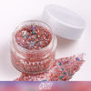 Picture of LANGMANNI Holographic Body Glitter Gel for Body, Face, Hair and Lip.Color Changing Glitter Gel Under Light. Vegan & Cruelty Free-1.35 oz (7# Pink Stardust)