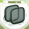 Picture of Weewooday 4 Pcs Mesh Makeup Bag Mesh Cosmetic Bag Travel Toiletry Bag Pouch with Zipper Mini Portable Makeup Cosmetic Travel Toiletry Purse Bag for Daily Accessories (Olive Green,Small)