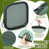 Picture of Weewooday 4 Pcs Mesh Makeup Bag Mesh Cosmetic Bag Travel Toiletry Bag Pouch with Zipper Mini Portable Makeup Cosmetic Travel Toiletry Purse Bag for Daily Accessories (Olive Green,Small)