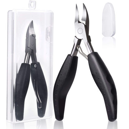 Picture of Feiccier Heavy Duty Ingrown Toenail Clippers, Professional Toenails Trimmer, Podiatrist Toe Nail Clippers for Thick Nail & Ingrown Toenails, Sharp Curved Blade, Pedicure Tools.