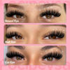 Picture of Focipeysa Fluffy Lash Clusters 100D Eyelash Clusters 10-18mm Fluffy Volume Individual Lashes D Curl Cluster Eyelash Extensions DIY Lash Extension for Beginners