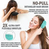 Picture of Fiora Naturals Hair Detangling Brush -100% Bio-Friendly Detangler hair brush w/Ultra-soft Bristles- Glide Through Tangles with Ease - For Curly, Straight, Women, Men, Kids, Toddlers, Wet and Dry Hair