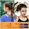 Picture of Wgniip 24 Pcs Boho Hair Ties for Women, 6 Colors Cute Hair Tie Bracelet for Thin and Thick Hair/Pony Tails, Multi-colored No Damage Hair Accessories
